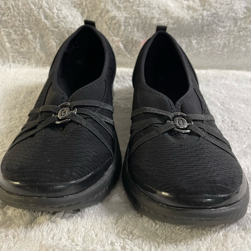 Bzees Black Flats with Gathered Detail - Picture 10 of 10